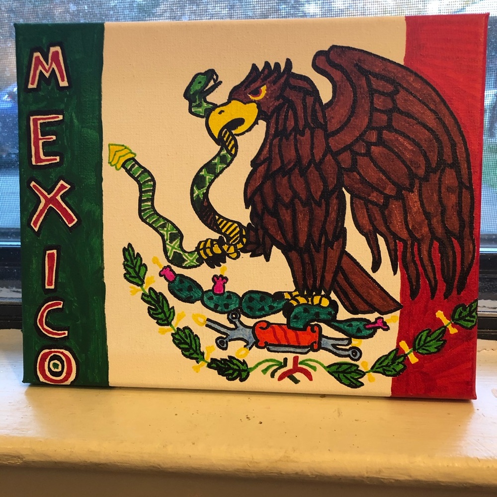 The flag of Mexico